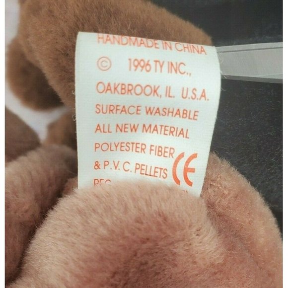 Rare 1996 Batty & Congo Retired Vintage Beanie Babies Collectible P.V.C Pellets - Picture 7 of 12